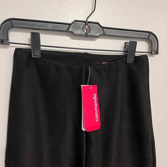 NWT COMMANDO High Waist Black Faux Suede Leggings Pants Sz Small - Picture 3 of 10